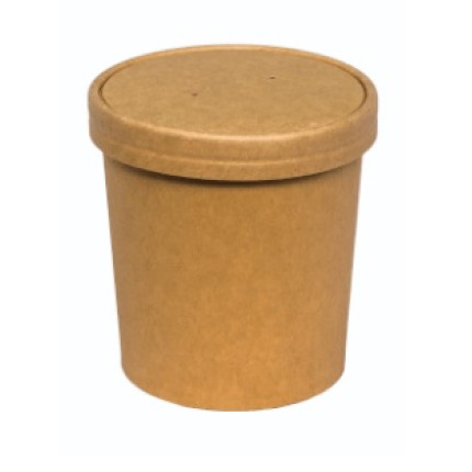 papirnata skleda okrogla, kraft, papir, 480 ml, 50/1 (kopija)