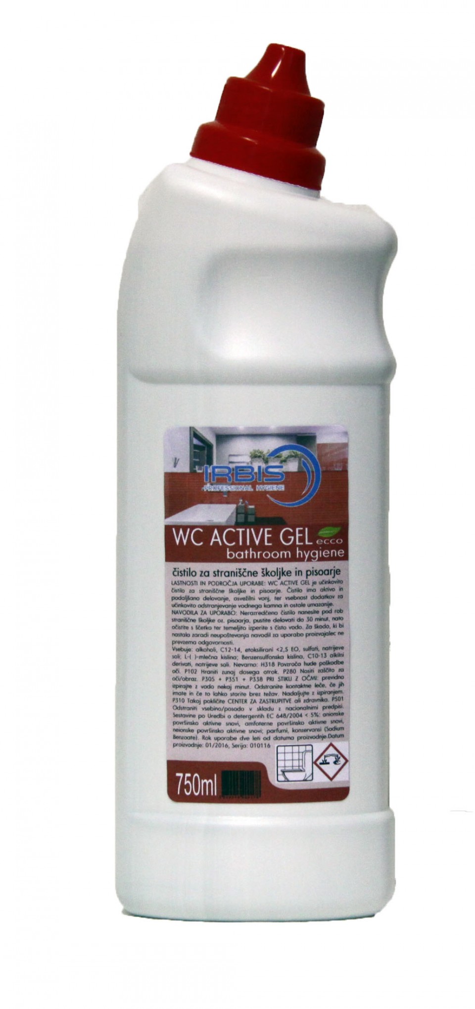 wc plus gel (čistilo za wc), ecco 750 ml